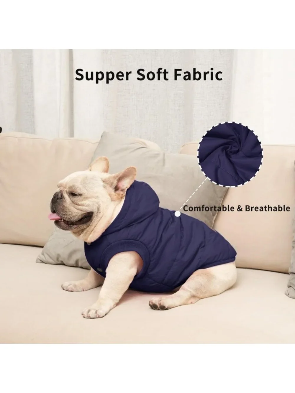 Cozy Winter Dog Jacket with Hoodie for Medium Dogs - Warm & Stylish Pet Coat